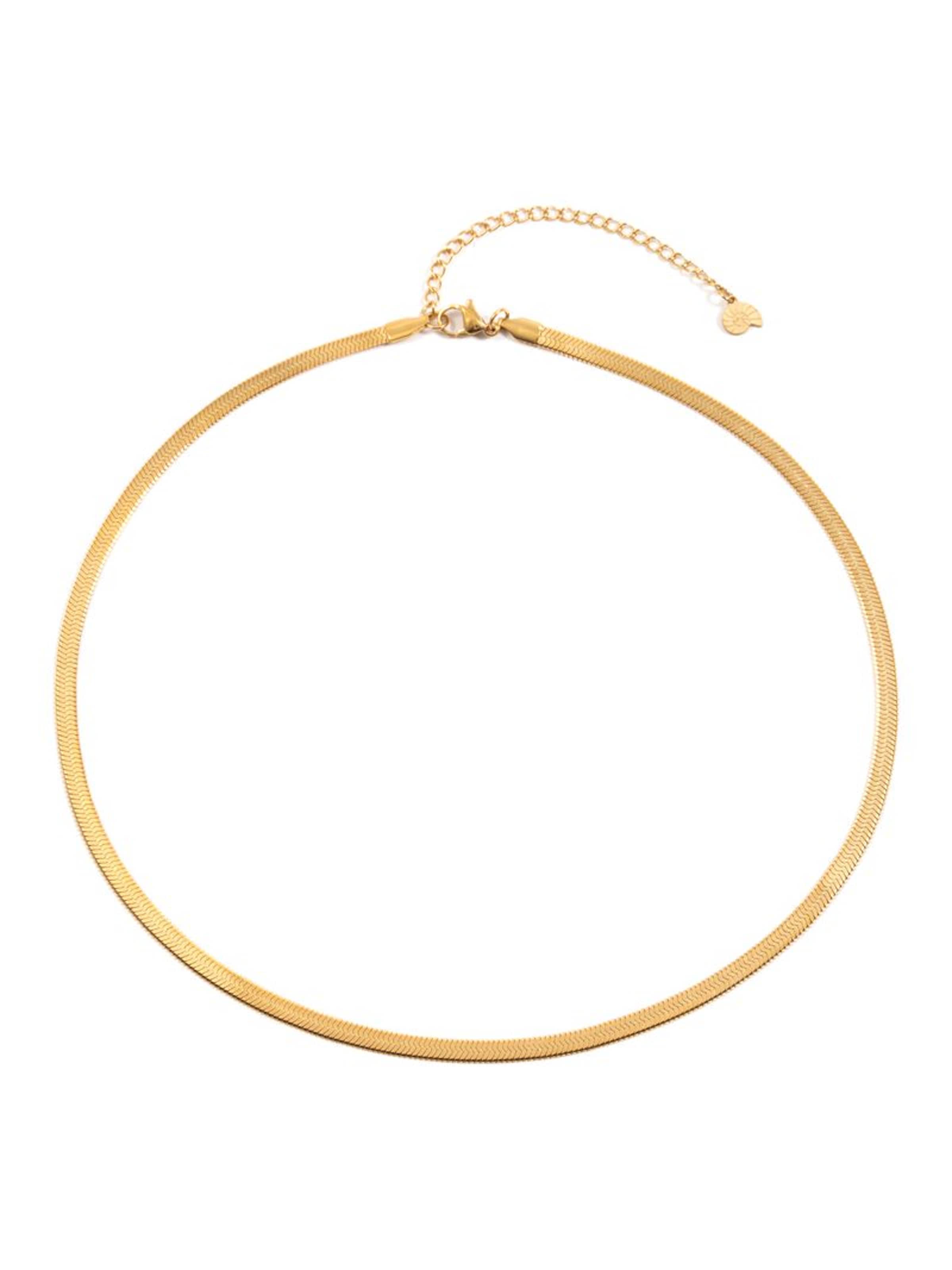 Hey Happiness - Cadena 'Viper' en oro: frente