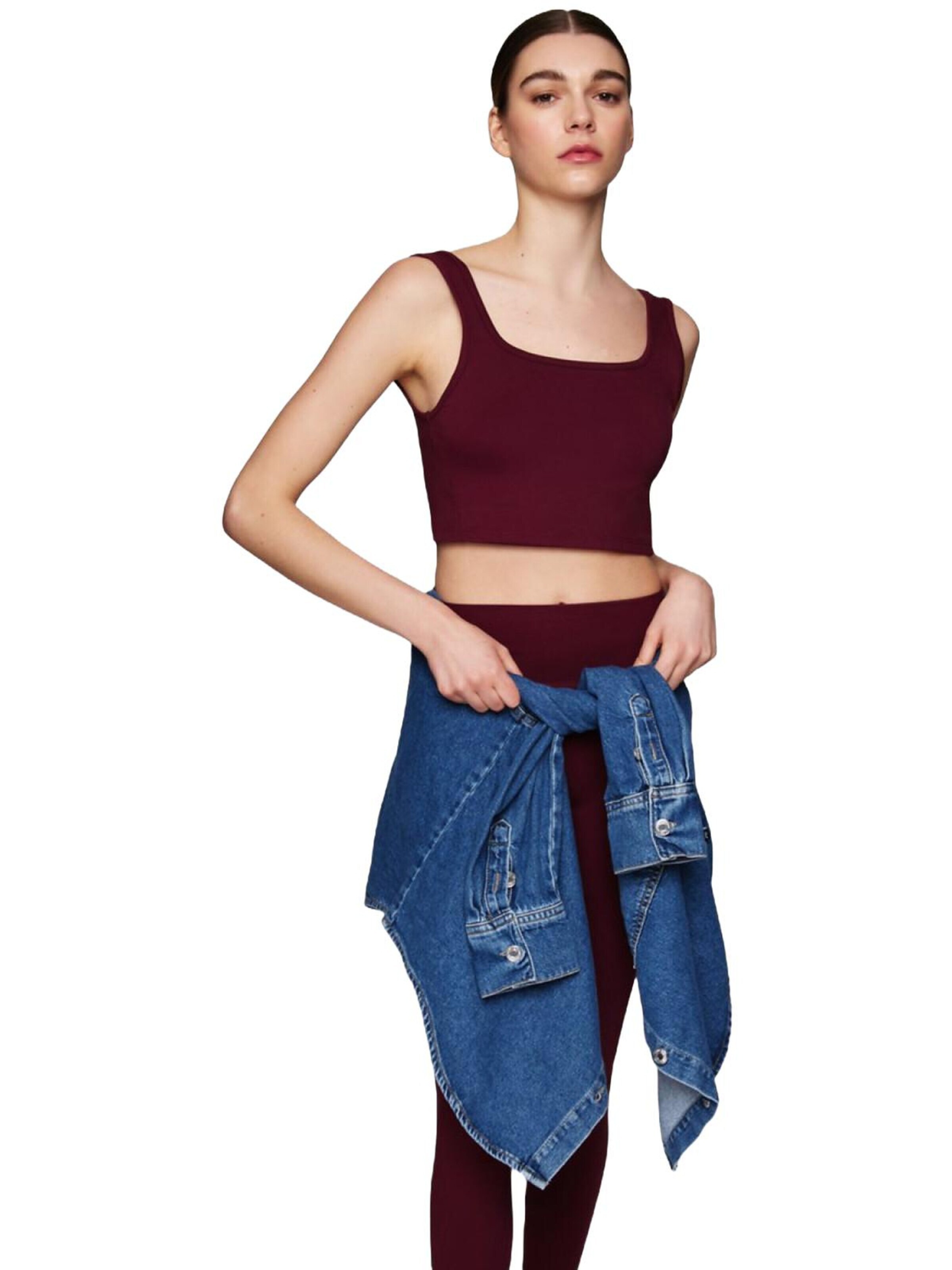 LTB Jeans Top 'Strappy Tank Top' in Rood