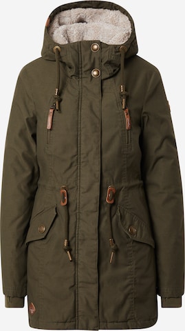 Ragwear Winter parka 'ELSIE' in Green: front