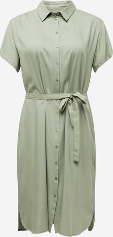 Vero Moda Curve Shirt Dress 'BUMPY' in Green: front