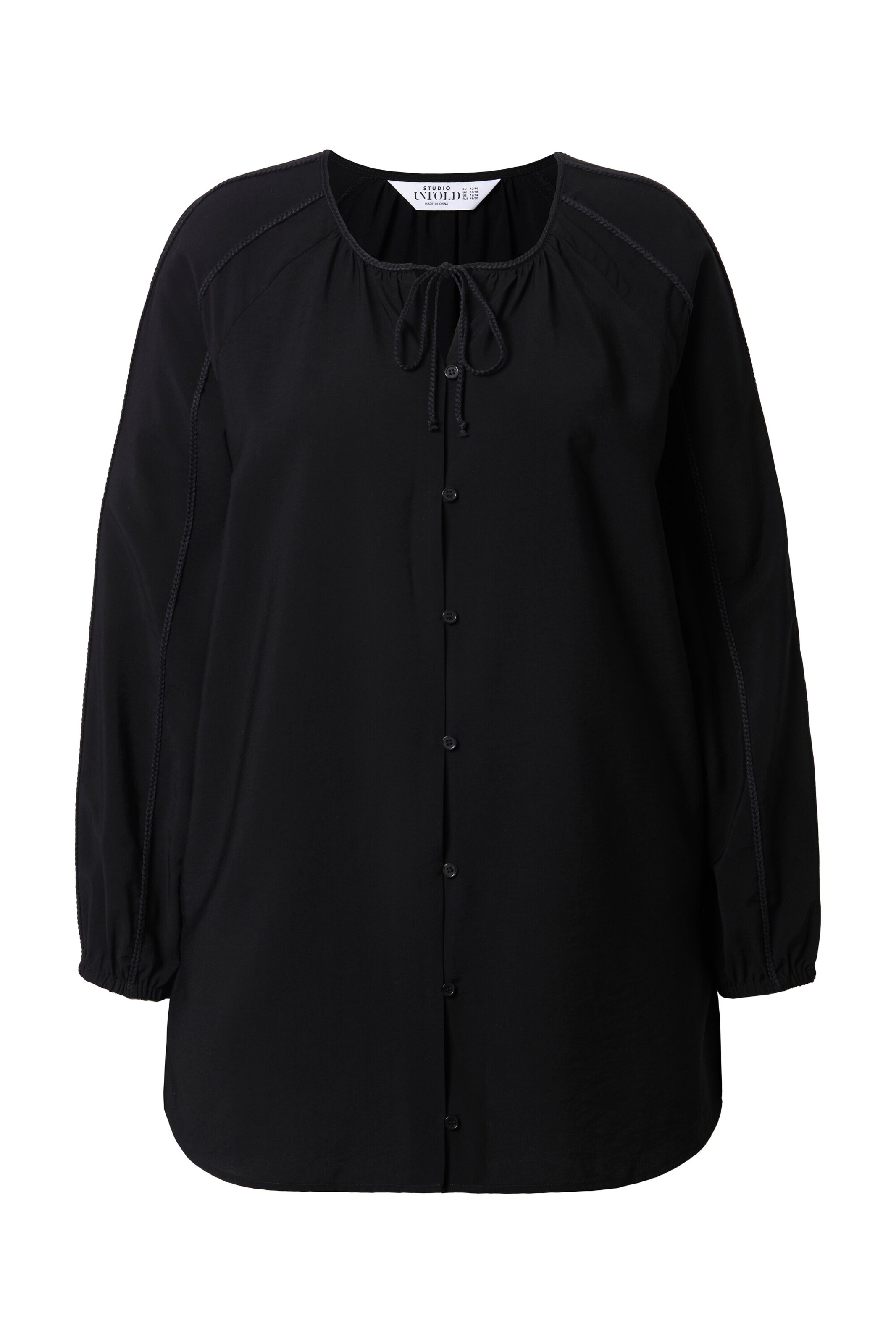 Studio Untold Bluse in Schwarz: Vorderseite