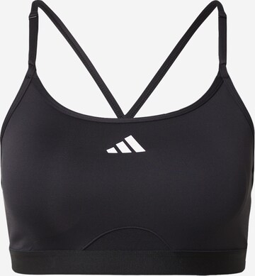 ADIDAS PERFORMANCE Bustier Urheilurintaliivit 'Aeroreact' värissä musta: edessä