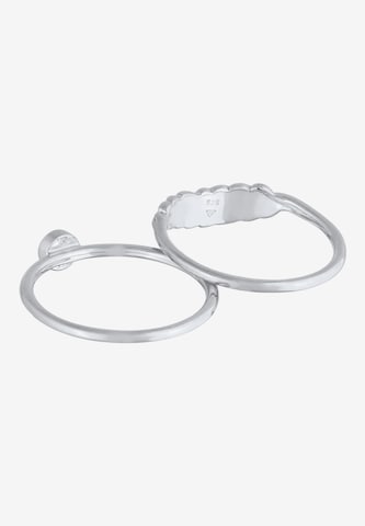 ELLI Ring Boho 'Feder' in Silber