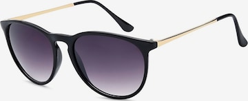 styleBREAKER Sonnenbrille 'Sonnenbrille mit ovalen Gläsern' in Grau: Vorderseite