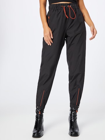 Karo Kauer Tapered Pants in Black: front