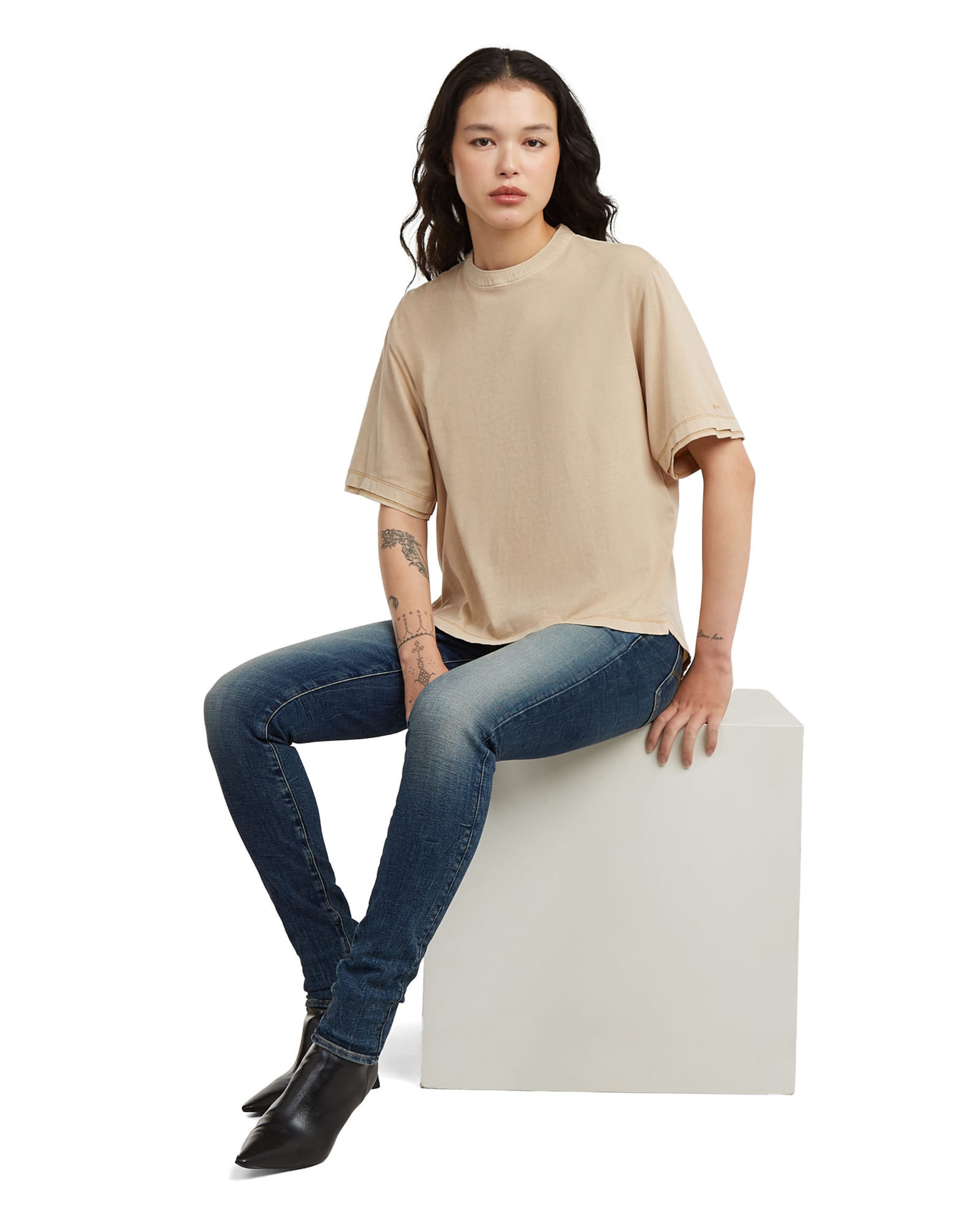 G-STAR Skinny Jeans-5Pocket '3301 Skinny Jeans' in Blau