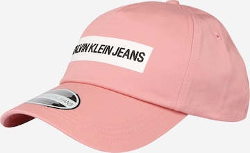 Calvin Klein Jeans Czapka z daszkiem w kolorze różowy: przód
