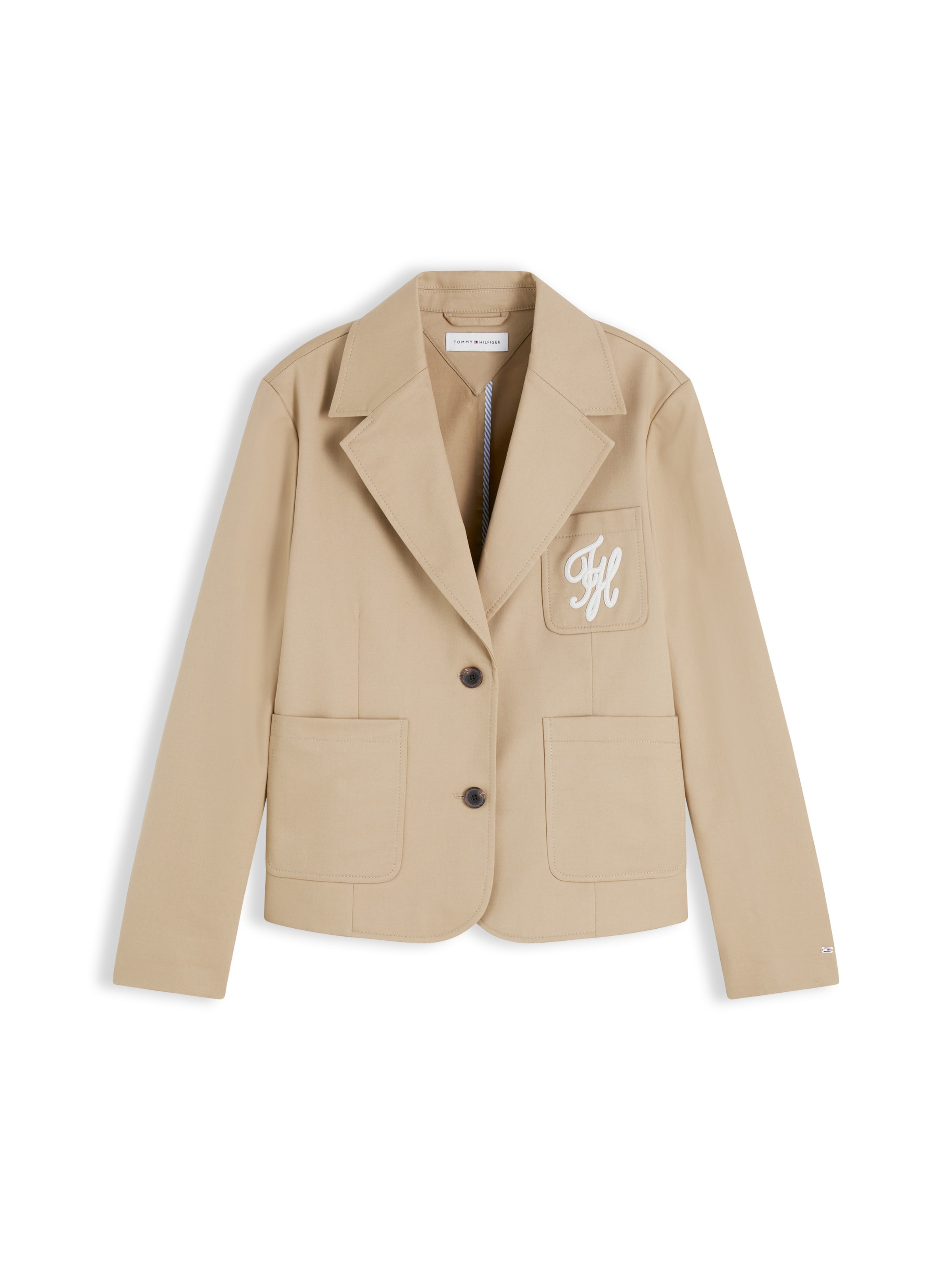TOMMY HILFIGER Blejzr – béžová: přední strana