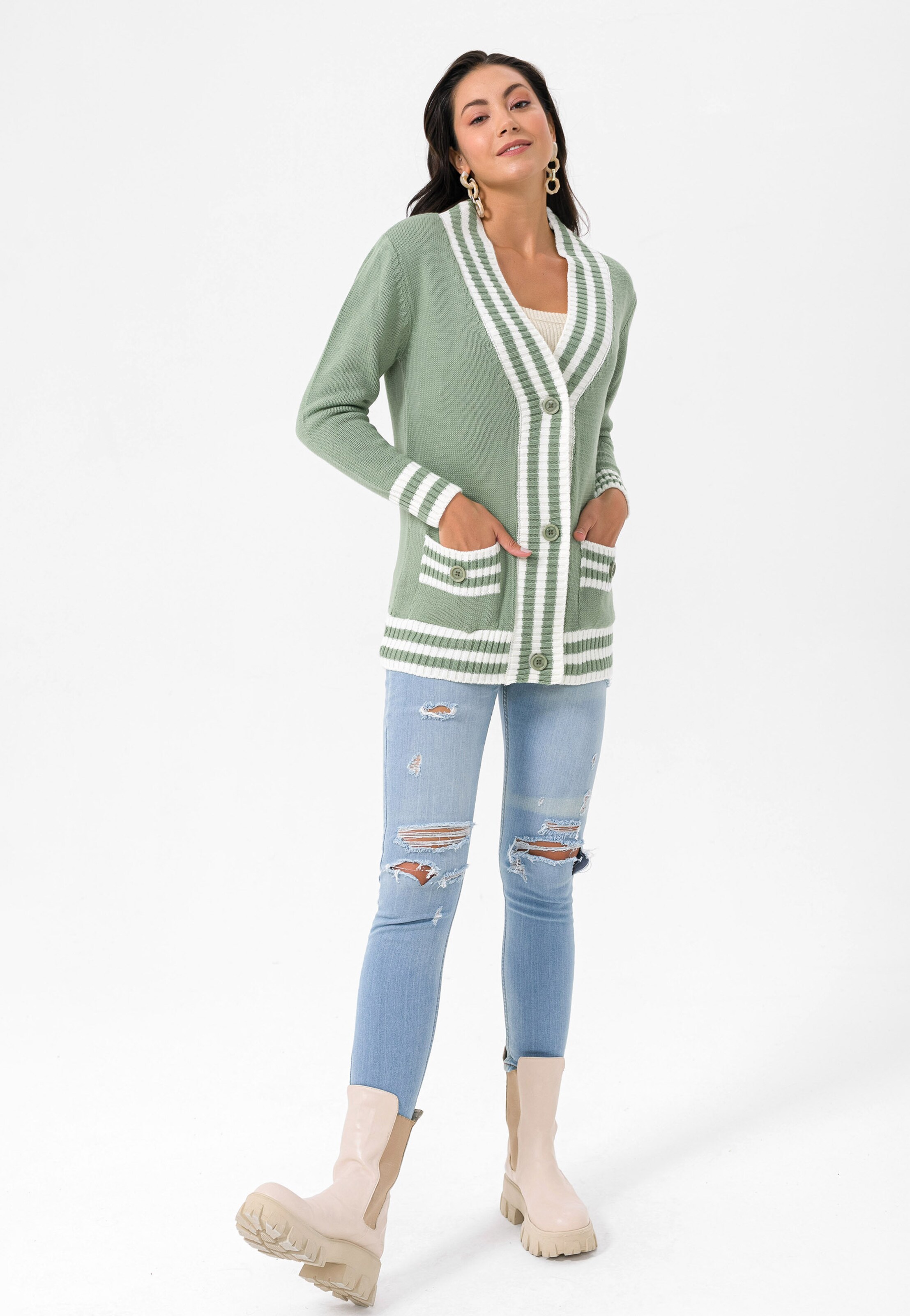 Felix Hardy - Casaco de malha em verde