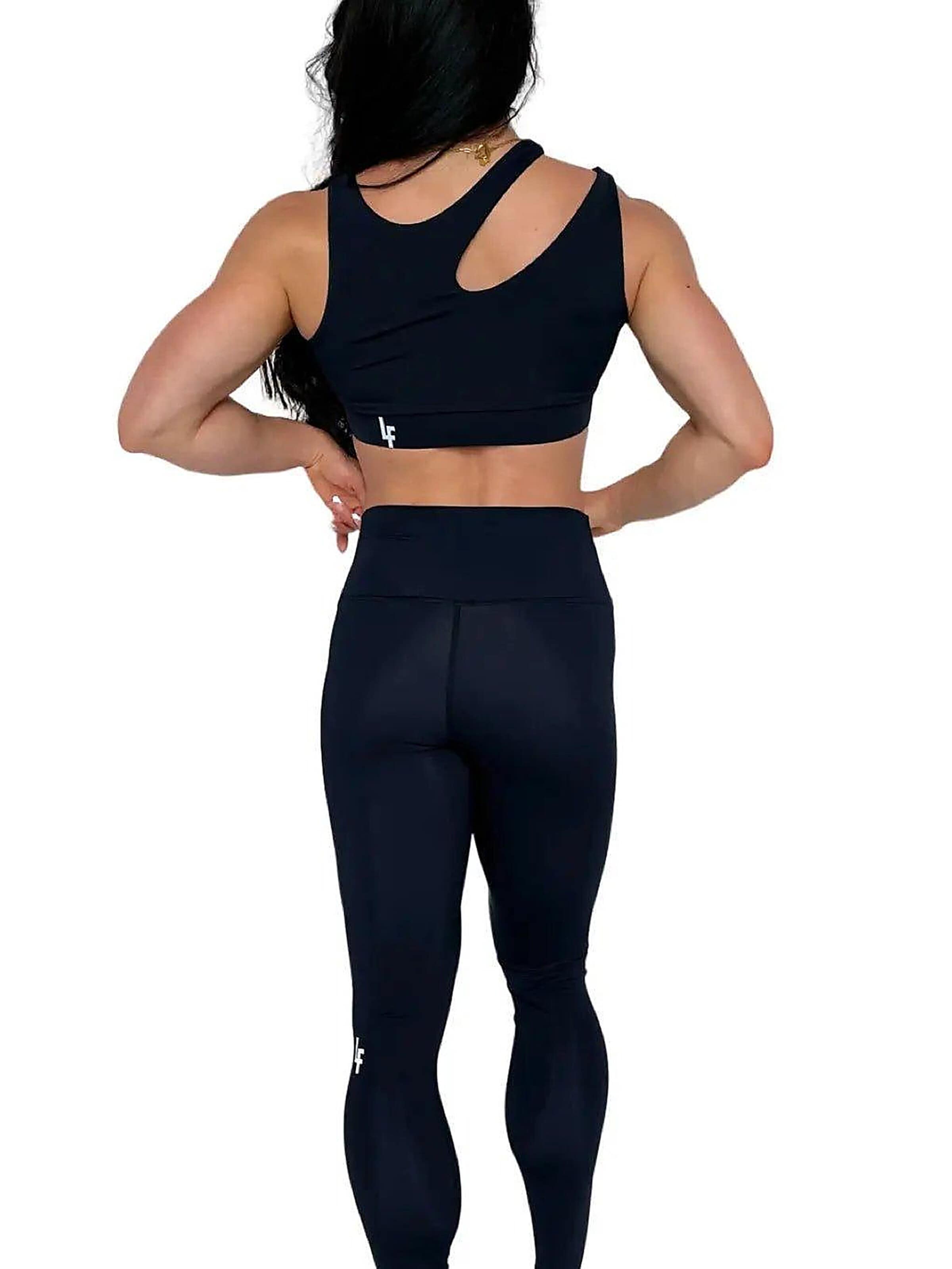 LUXFEEL - Skinny Leggings 'Leggings mit hoher Taille Myself' en negro