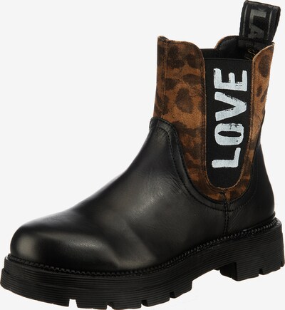 REPLAY Chelsea boots in de kleur Kastanjebruin / Lichtbruin / Zwart / Wit, Productweergave