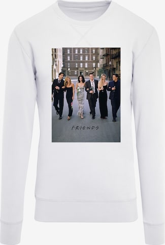 F4NT4STIC Sweatshirt 'Friends Champagne And Flowers' in White: front