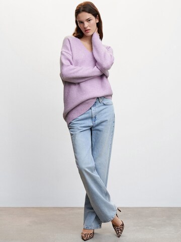 MANGO Sweater 'Anec' in Purple