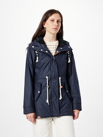 Ragwear Tussenparka 'MONADIS RAINY' in Blauw: voorkant