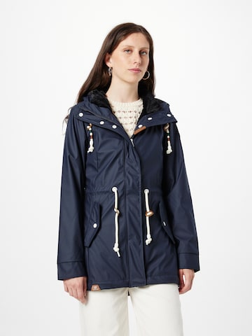 Parka mi-saison 'MONADIS RAINY' Ragwear en bleu : devant