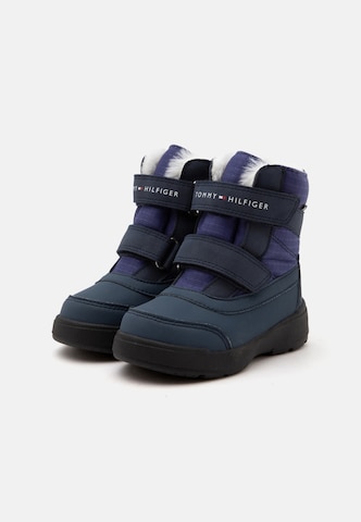 TOMMY HILFIGER Škornji za v sneg 'NIAGARA' | modra barva