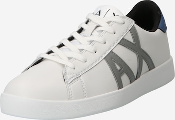 ARMANI EXCHANGE Låg sneaker i vit: framsida