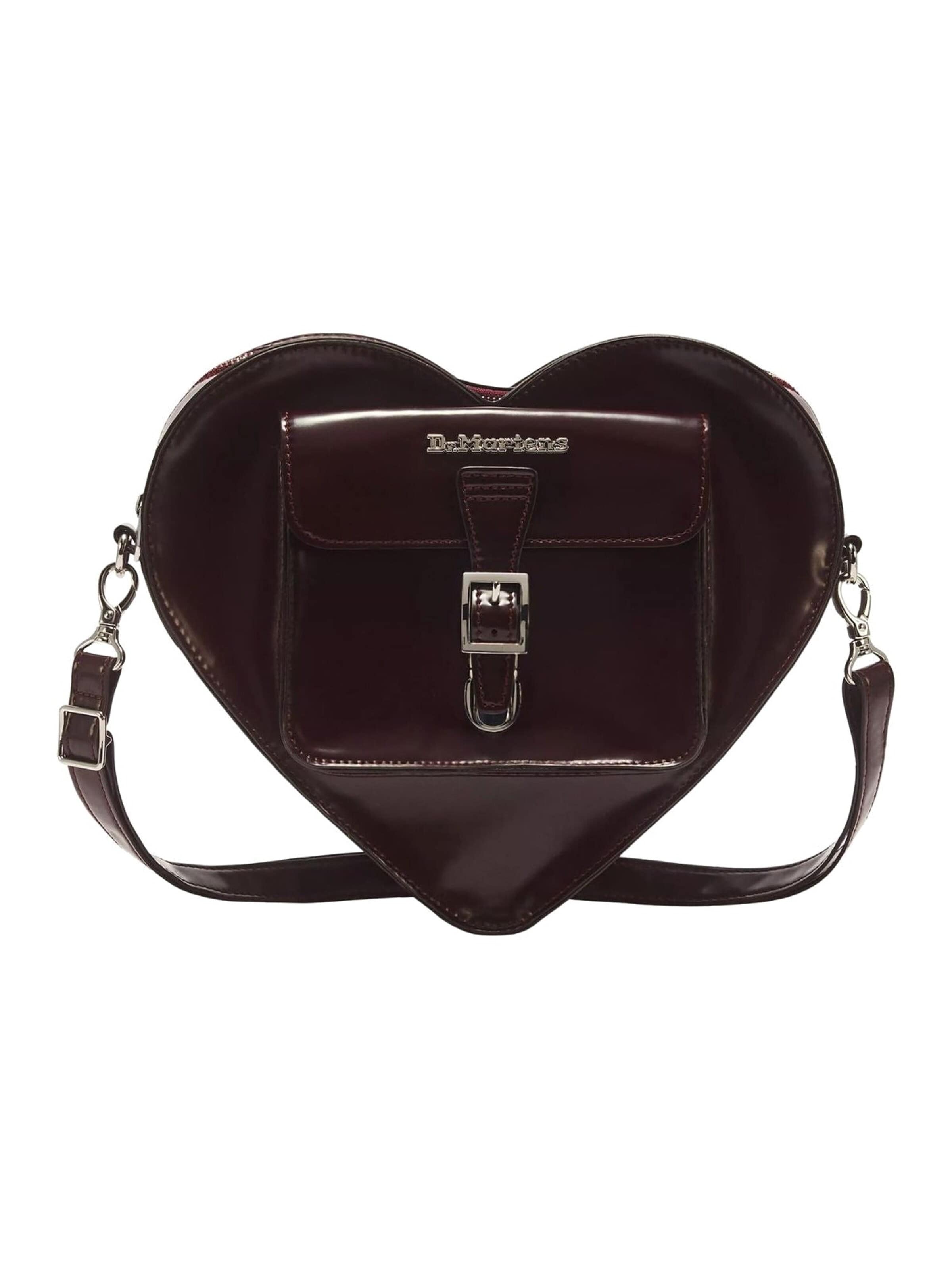 Zaino 'Zaino borsa a tracolla Dr. Martens Heart vegan da donna bordeaux AD015601' di Dr. Martens in rosso: frontale