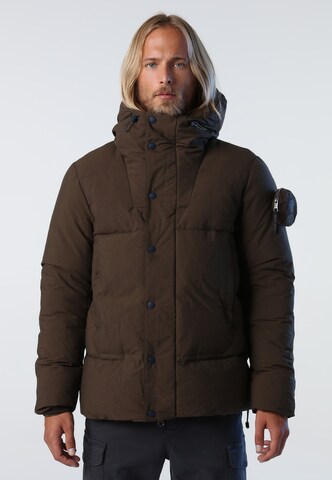 North Sails Winter Jacket 'Tromso' in Brown: front