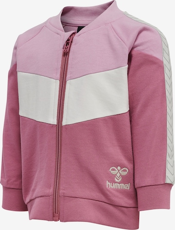 Hummel Athletic Zip-Up Hoodie 'Sakina' in Pink
