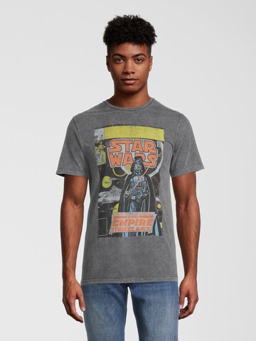 T-Shirt 'Star Wars Empire Strikes' Recovered en gris : devant