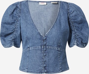 LEVI'S ® Blouse 'Storia Volume Blouse' in Blauw: voorkant