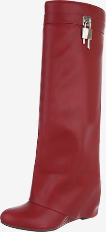 Ital-Design Stiefel in Rot: Vorderseite