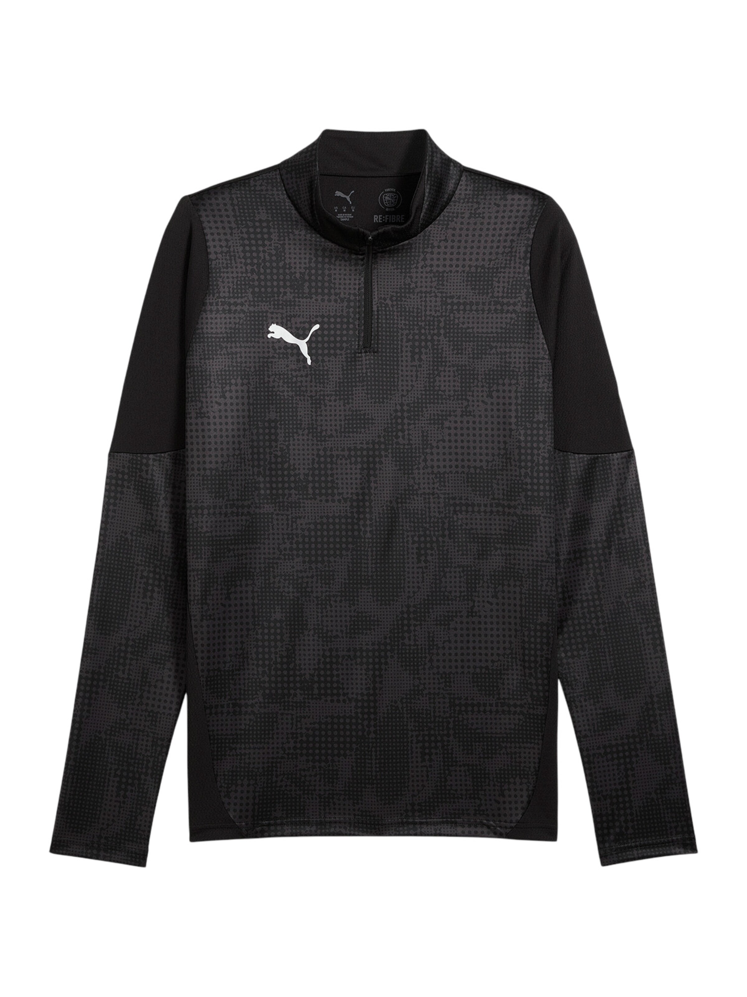 PUMA Sportsweatshirt 'TeamCup' in Schwarz: Vorderseite