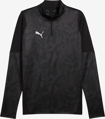 PUMA Sportsweatshirt 'TeamCup' in Schwarz: Vorderseite