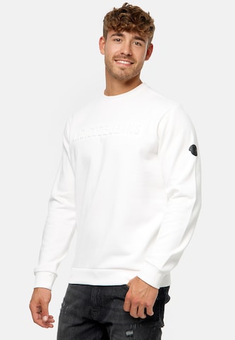 INDICODE JEANS Sweatshirt ' Avant ' in White