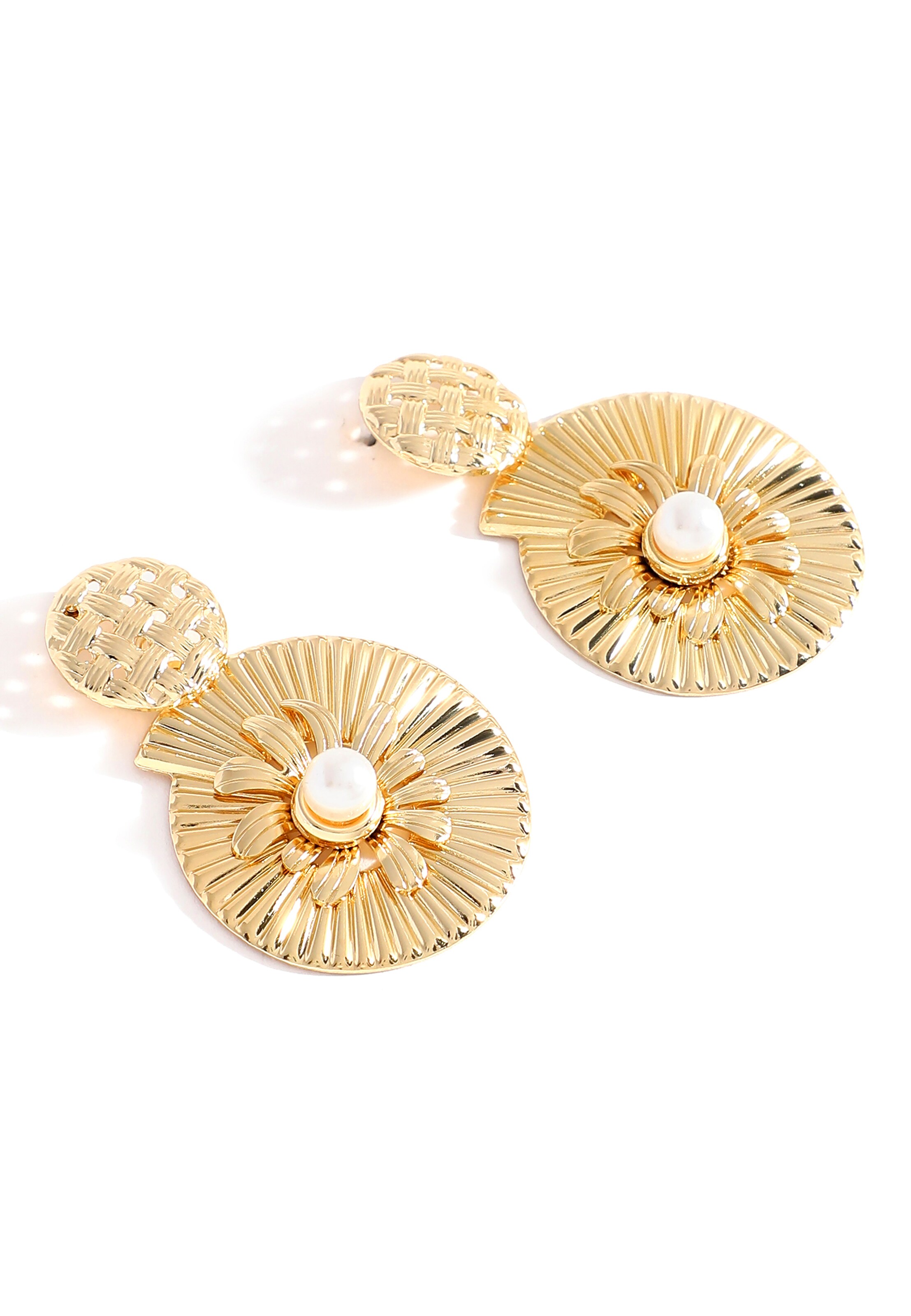 SOHI Kolczyki 'Brianna' w kolorze złoty: przód