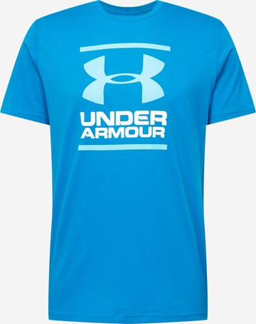 UNDER ARMOUR Funkční tričko 'Foundation' – modrá: přední strana