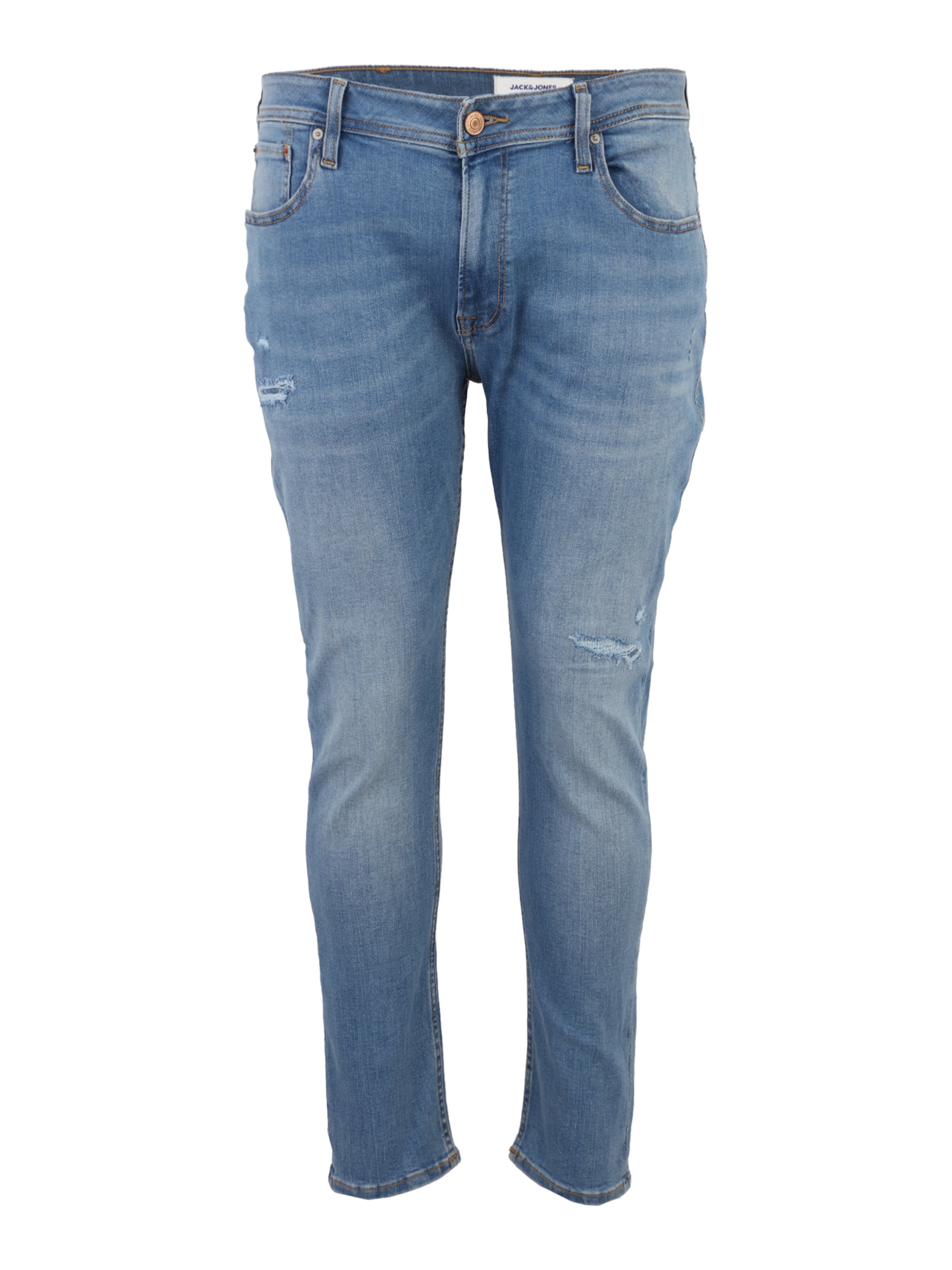 Jack & Jones Plus Slimfit Jeans 'JJILIAM JJORIGINAL' in Blauw: voorkant