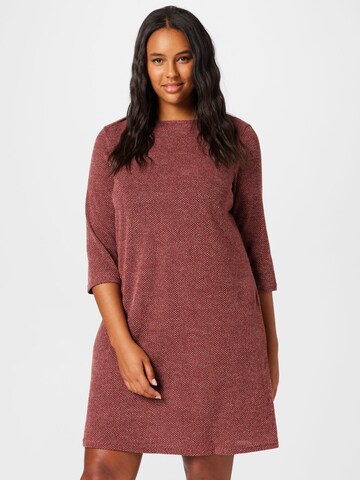 ONLY Carmakoma Knit dress 'MARTHA' in Red: front