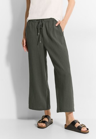 CECIL Wide leg Pants in Green: front