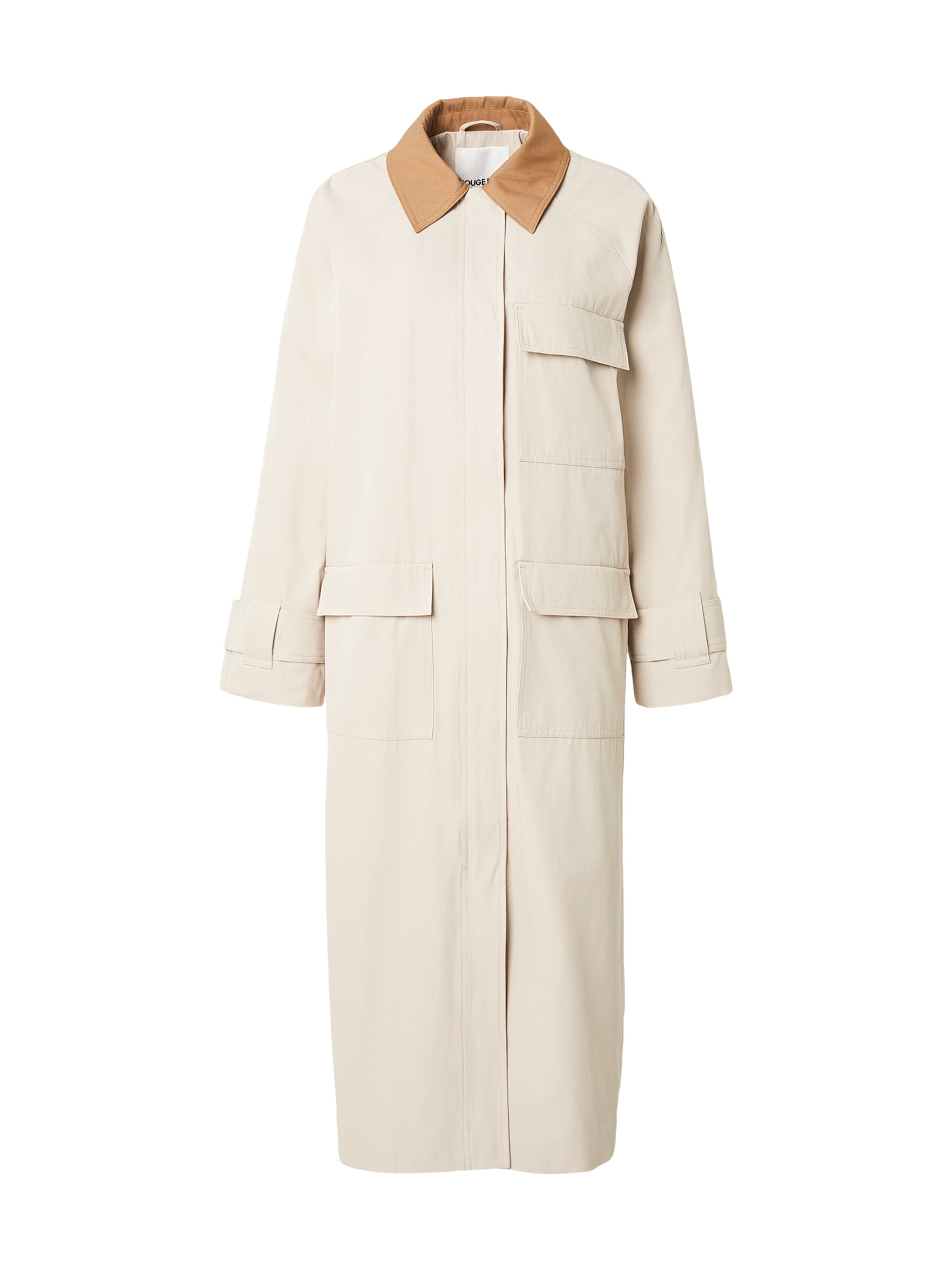 Manteau mi-saison 'LIANNE' VILA ROUGE EDIT en gris : devant