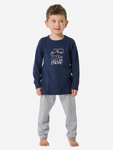 SCHIESSER - Pijama 'Boys World' en azul: frente