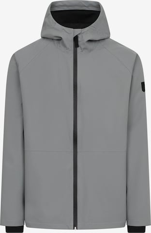 Derbe Regenjacke 'Deutby' in Grau: Vorderseite