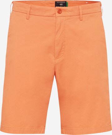 Dockers Slimfit Chino kalhoty – oranžová: přední strana