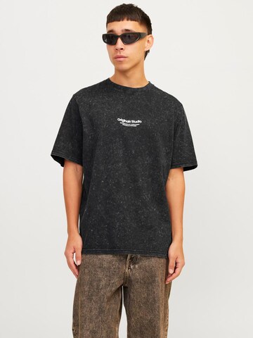 JACK & JONES Shirt 'JORVesterbro' in Black: front