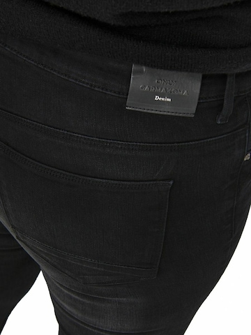 ONLY Carmakoma Slim fit Jeans 'Karla' in Black