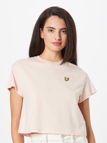 Lyle & Scott Тениска в розово: отпред