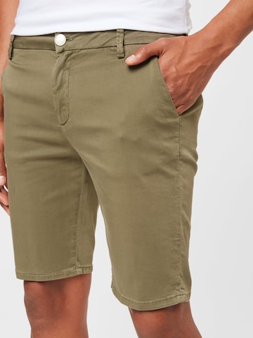 Goldgarn Normální Chino kalhoty – zelená