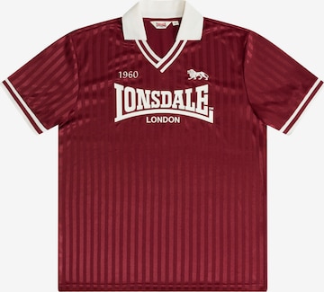 LONSDALE - Camisa 'Footdee' em vermelho: frente