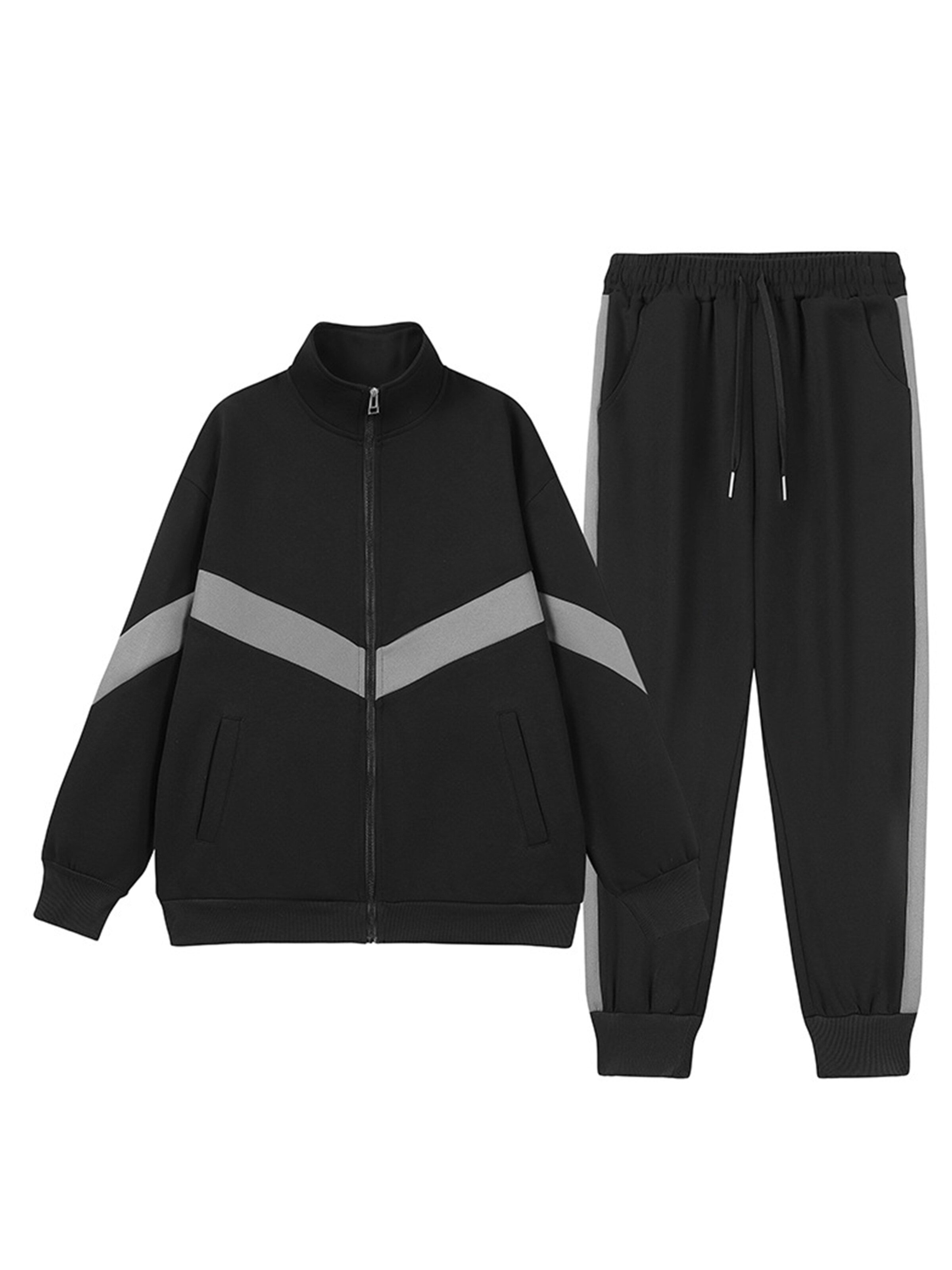 Youthup Sportanzug in schwarz, Produktansicht