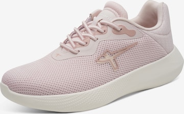 Baskets basses Tamaris en rose : devant