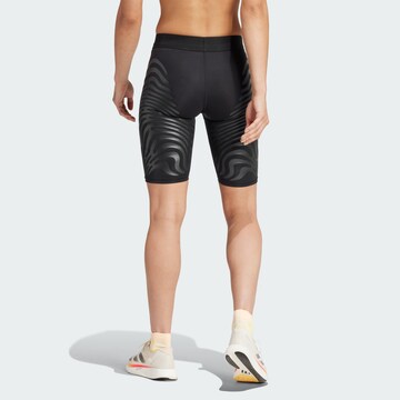 Skinny Pantalon de sport 'Adizero' ADIDAS PERFORMANCE en noir
