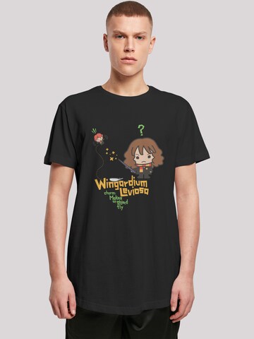 T-Shirt 'Harry Potter Hermione Granger Wingardium Leviosa Junior' F4NT4STIC en noir : devant