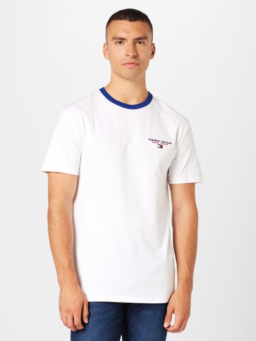 T-Shirt Tommy Jeans en blanc : devant