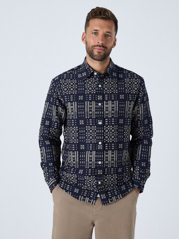 Next Средняя посадка Рубашка в Синий: спереди